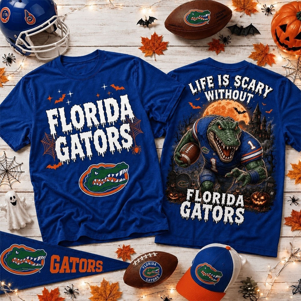 Florida Gators 2026 Halloween T-Shirt Florida Gators Merch Football Fan Shirt Halloween Gifts