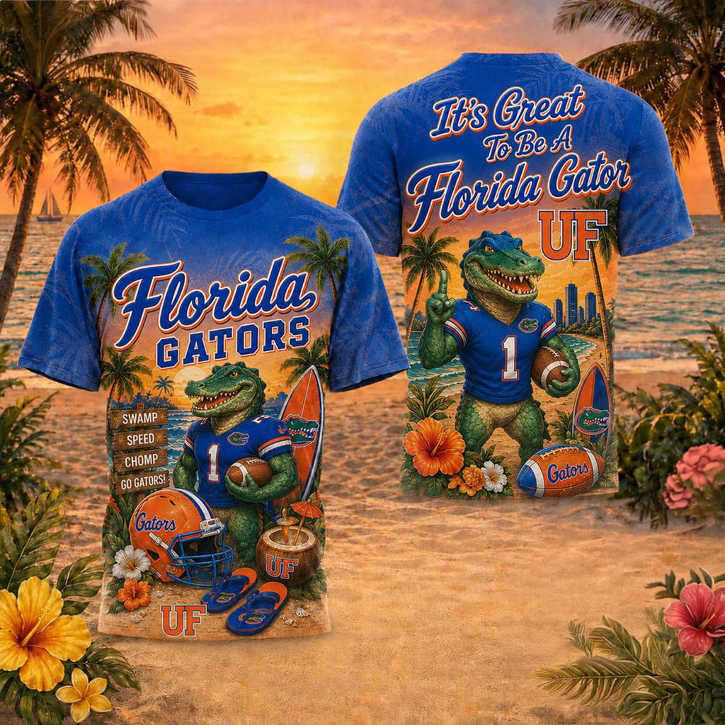 Florida Gators Mascot Beach Vibes Sports T-Shirt 2026 Florida Gators Merch Present For Husband