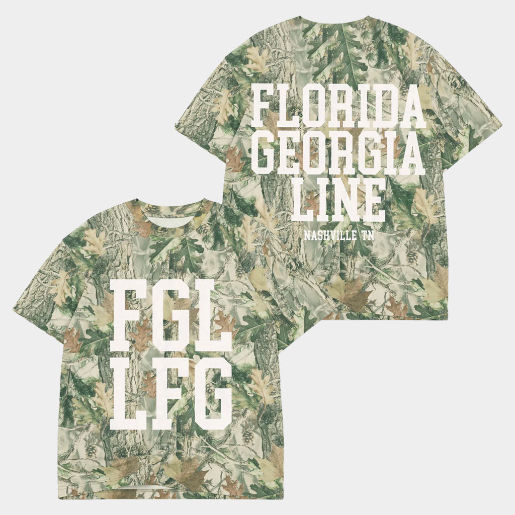 Florida Georgia Line Merch 2026 FGL LFG Camo T-Shirt Best Gifts For Music Lovers