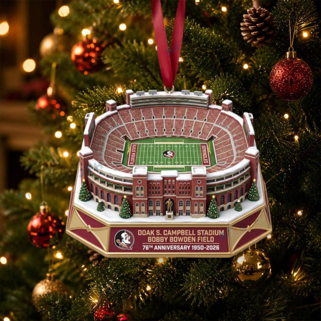 Florida State Seminoles Doak S Campbell Stadium 76th Anniversary Christmas Ornament Xmas Decor