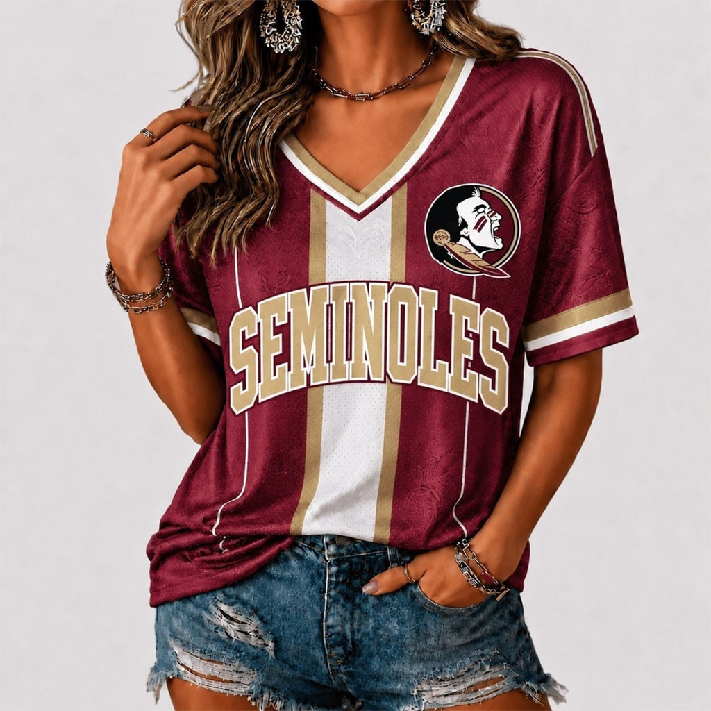 Florida State Seminoles Rivalry Game Spirit V-Neck T-Shirt Seminoles Merch Gifts For Fans