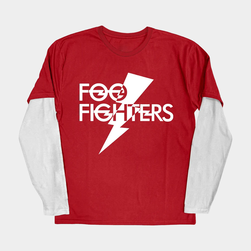 Foo Fighters Merch 2026 Lightening Bolt Logo Long Sleeve Shirt Gift For Band Fans