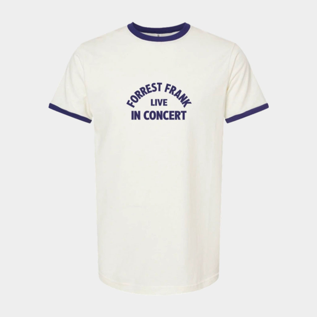 Forrest Frank Merch 2026 Live In Concert Ringer T-Shirt Forrest Frank Tour Merch Music Fan Gift