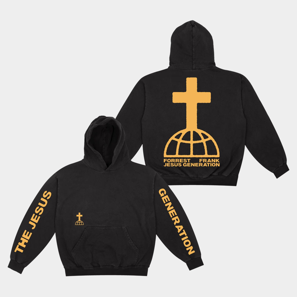 Forrest Frank Merch 2026 The Jesus Generation Black Tour Hoodie Presents For Music Lovers