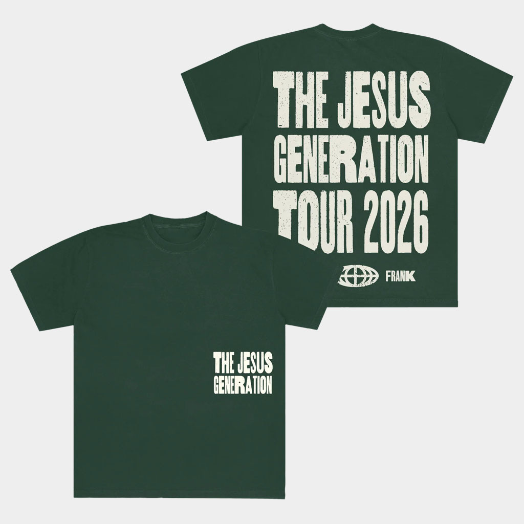 Forrest Frank Merch 2026 The Jesus Generation Tour T-Shirt Music Related Gifts For Guys