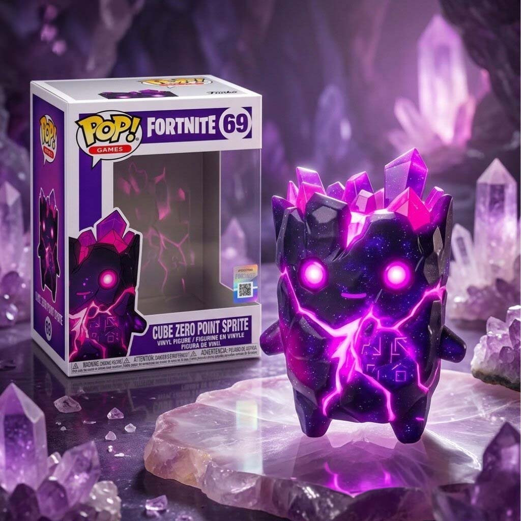 Fortnite Cube Zero Point Sprite Funko Pop Display Room Decor Gifts For Game Lovers