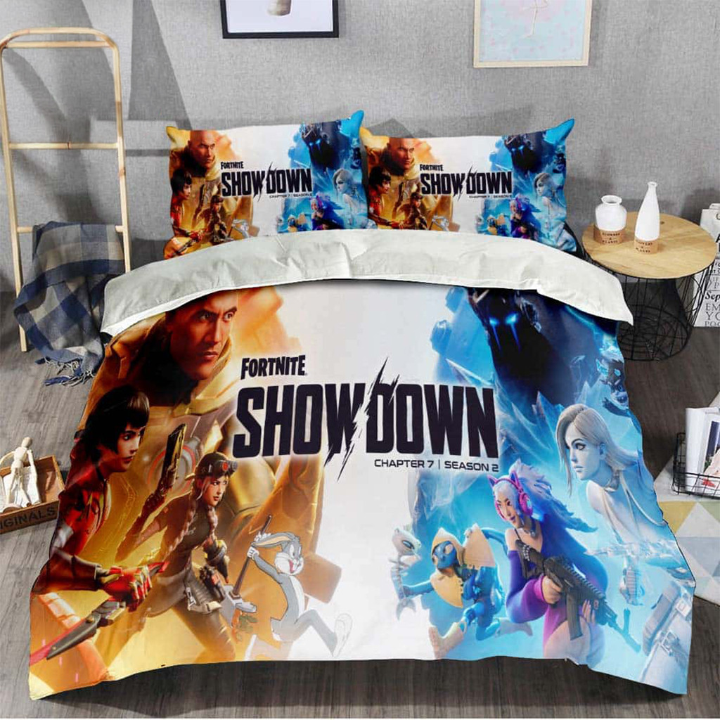 Fortnite Showdown Chapter 7 Season 2 Bedding Set Fortnite Cartoon Game Merch Unique Gift