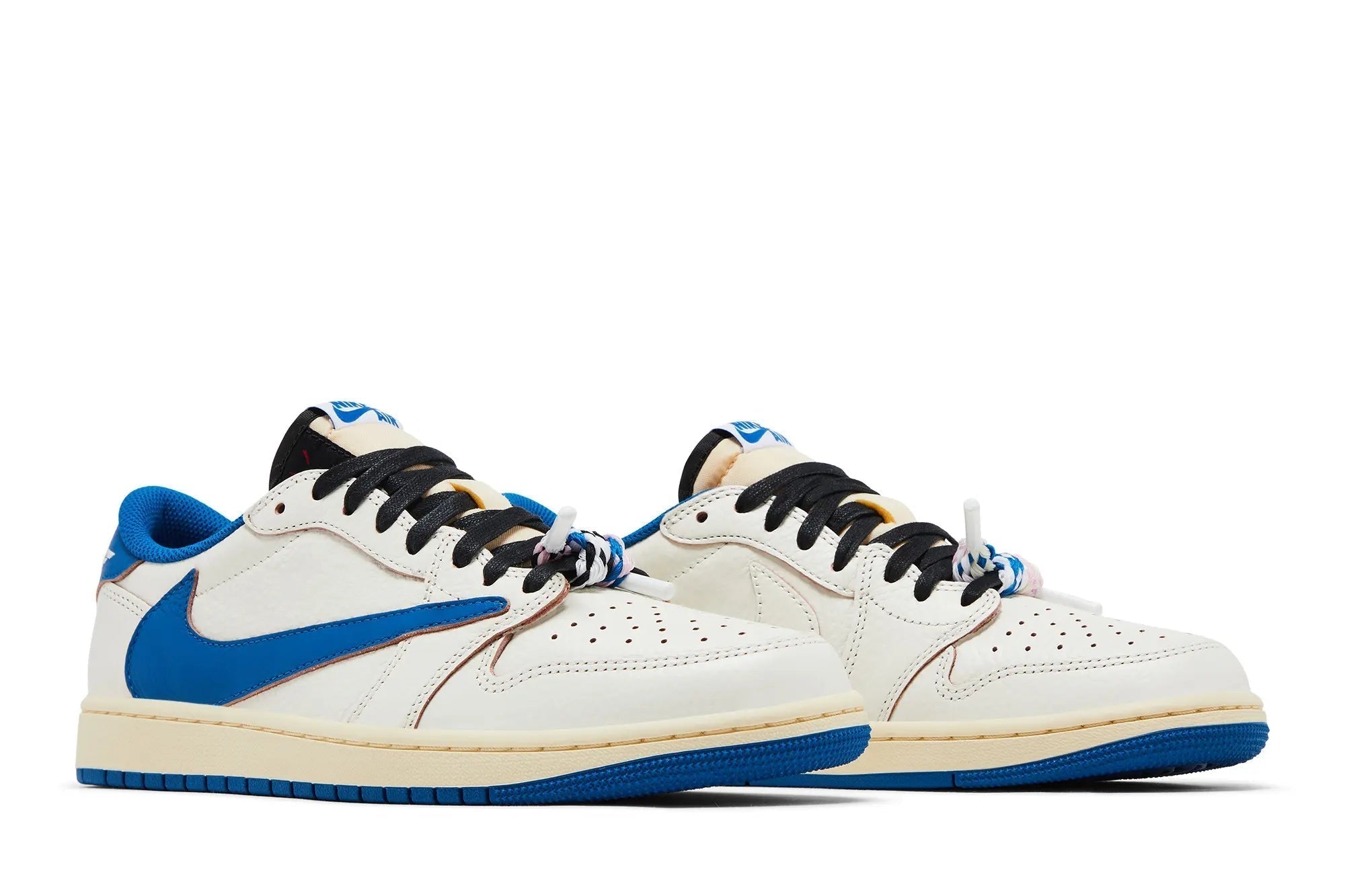 Fragment Design x Travis Scott x Jordan 1 Low OG SP 'Sail Military Blue' - Image 3