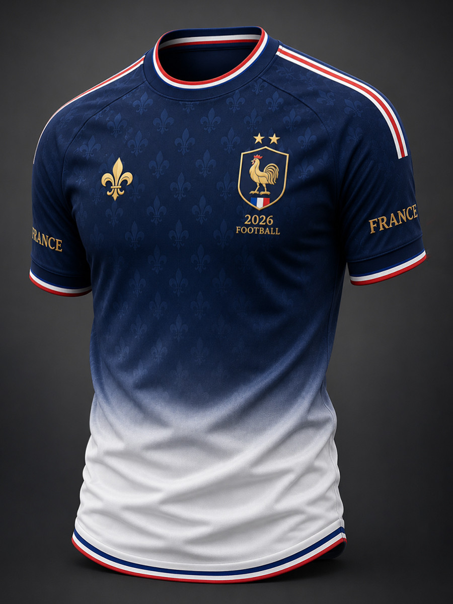 France Football World Cup 2026 T-Shirt 2 Stars Rooster Shirts Game Day Gear Gifts For Fans