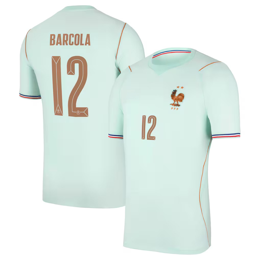 France World Cup Merch 2026 Barcola #12 France Away Stadium Jersey Shirt FIFA Gift For Game Day