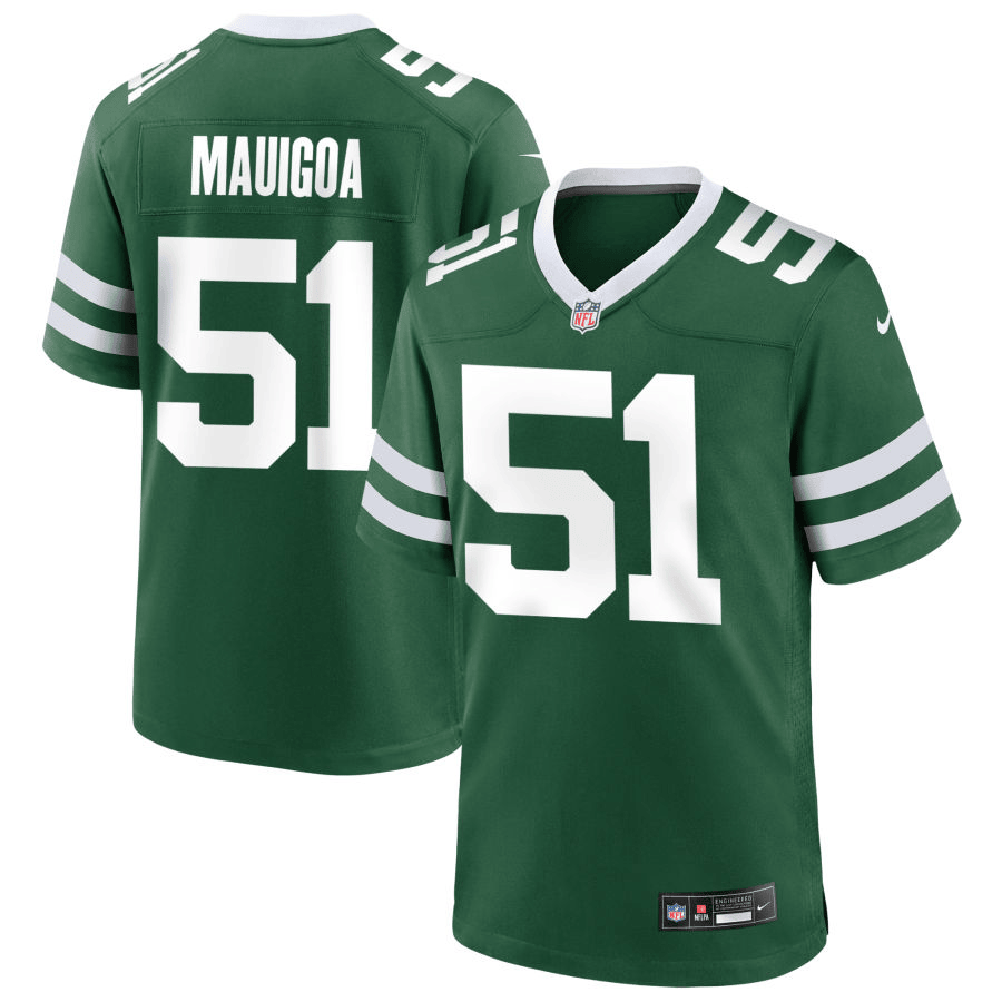 Francisco Mauigoa New York Jets 2025 Game Jersey - Legacy Green
