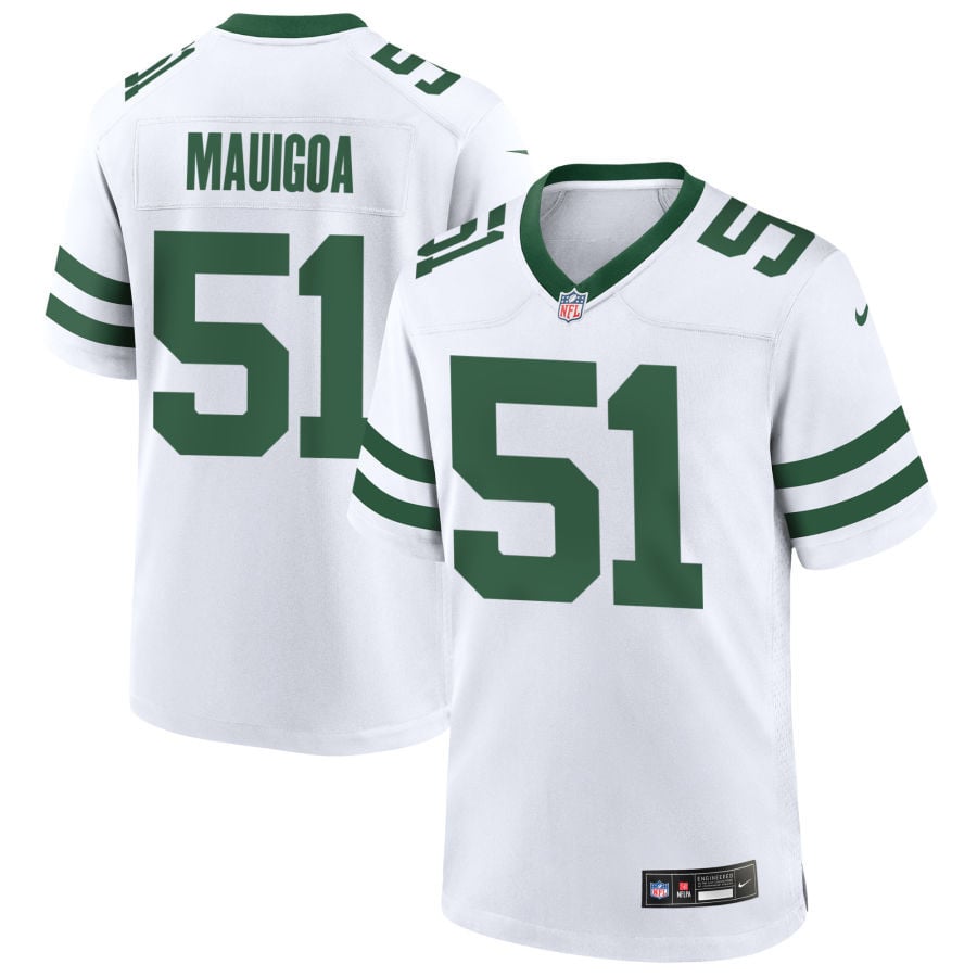 Francisco Mauigoa New York Jets 2025 Game Jersey - Legacy White