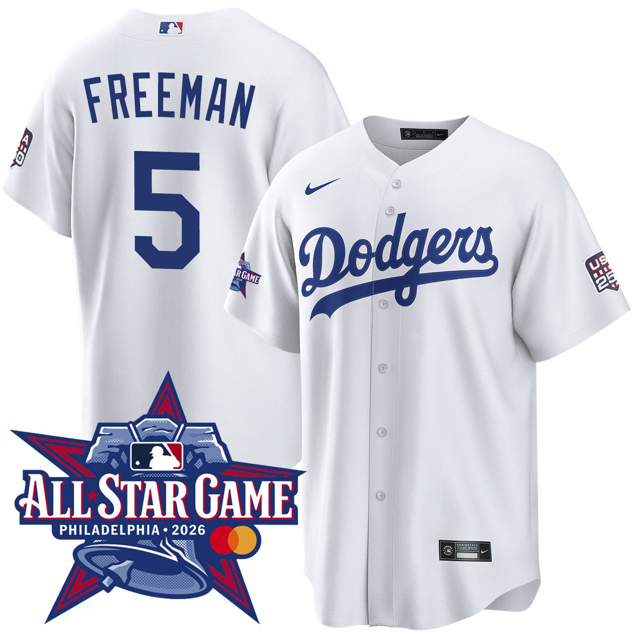 Freddie Freeman Los Angeles Dodgers 2026 All-Star Game Home Jersey - White
