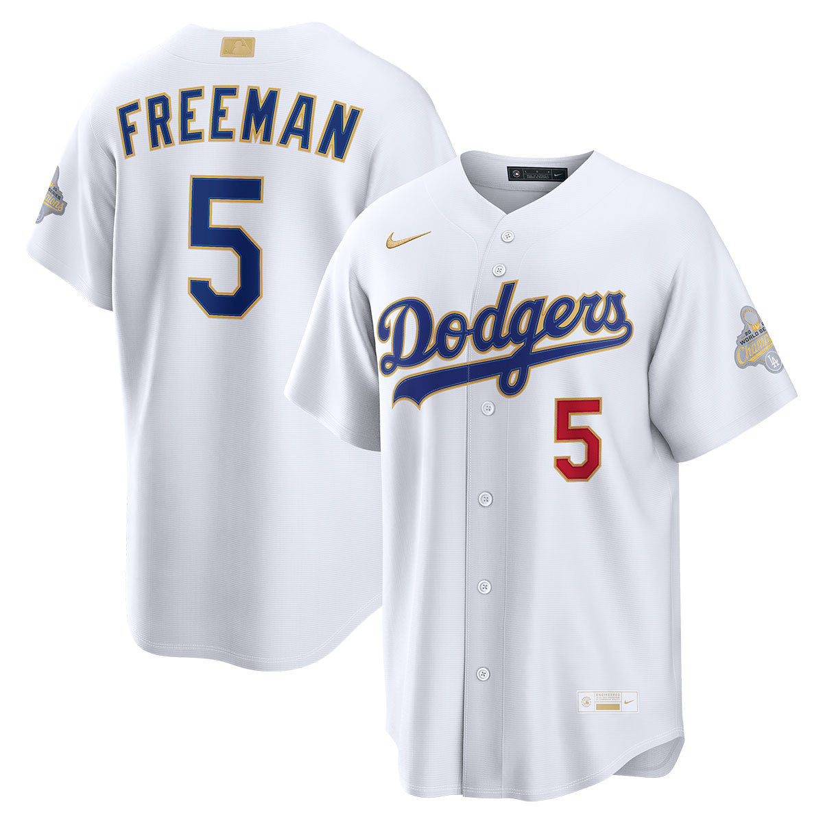 Freddie Freeman Los Angeles Dodgers 2026 Gold Collection Stadium Jersey