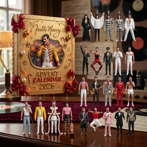 Freddie Mercury 2026 The Legend Advent Calendar Freddie Mercury Merch Christmas Gifts - Image 2