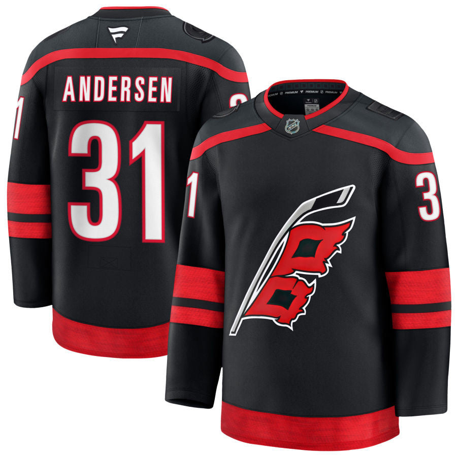 Frederik Andresen Carolina Hurricanes 2025 Home Jersey - Black 1 Frederik Andresen Carolina Hurricanes 2025 Home Jersey - Black