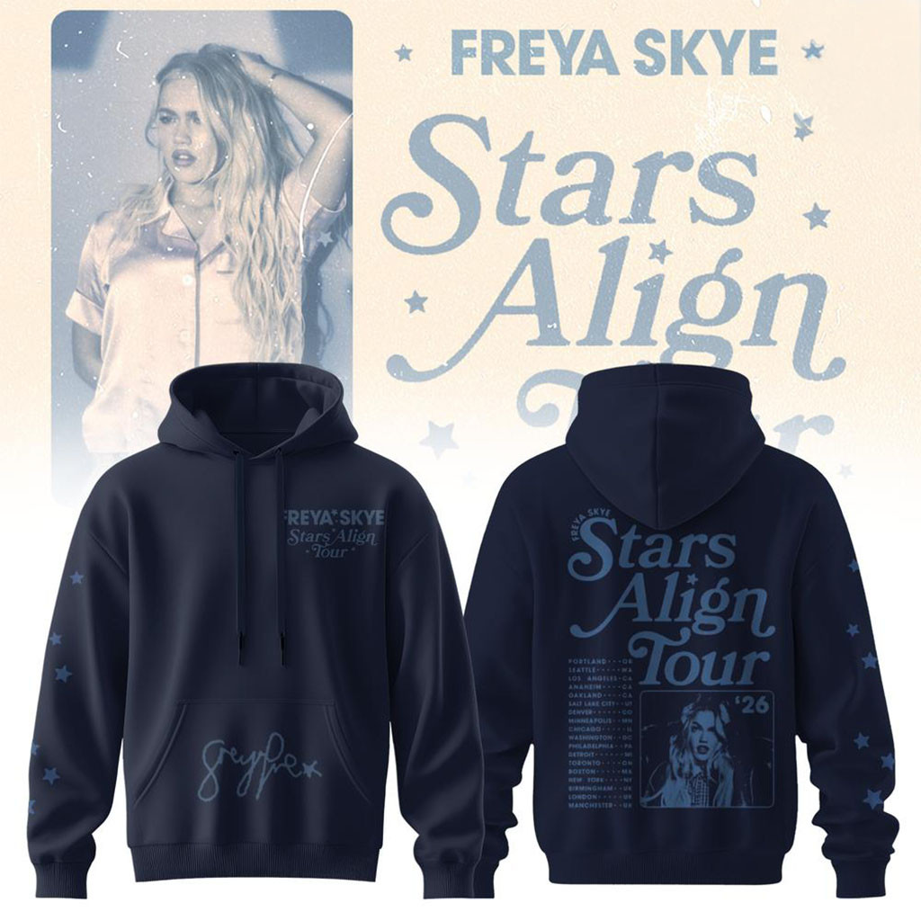Freya Skye Merch 2026 Stars Align Tour Hoodie Best Present For Music Lovers