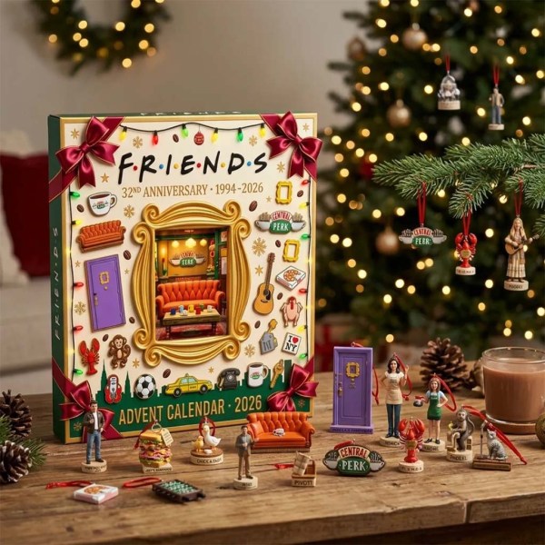 Friends 32nd Anniversary Advent Calendar Christmas Tree Ornaments FRIENDS Sitcom Merch Fan Gift - Image 2