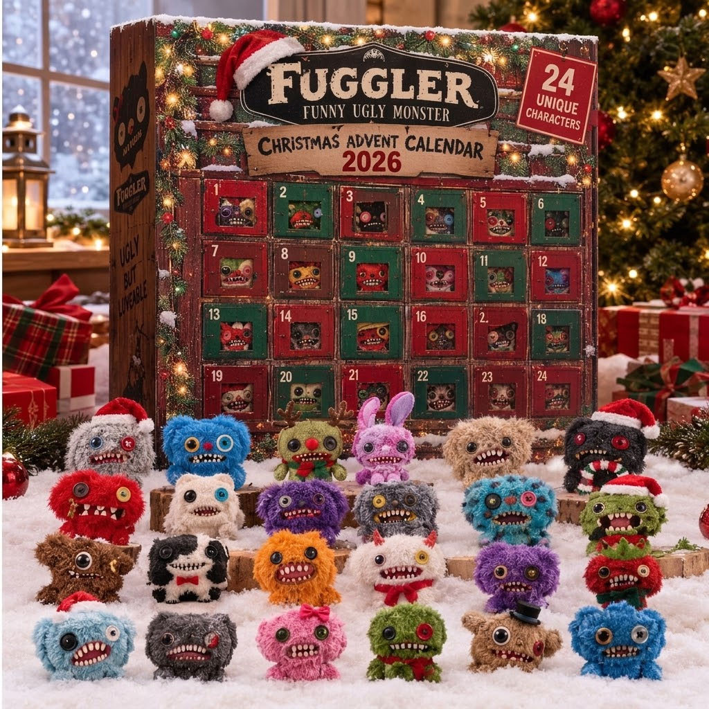 Fuggler Funny Ugly Monster Christmas Advent Calendar 2026 Xmas Tree Ornaments Holiday Gifts