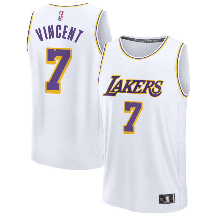 Gabe Vincent Los Angeles Lakers 2025 Association Edition Jersey - White