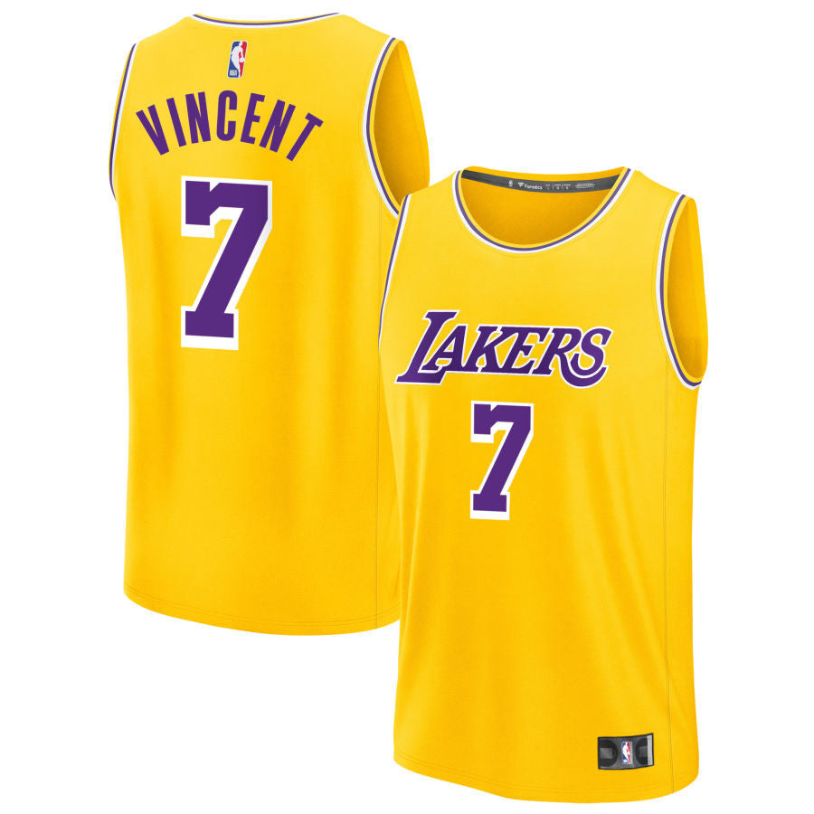 Gabe Vincent Los Angeles Lakers 2025 Icon Jersey - Gold