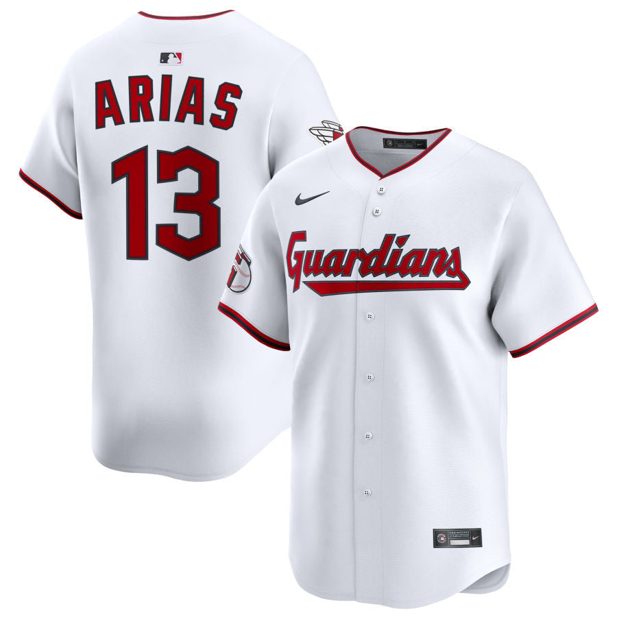 Gabriel Arias Cleveland Guardians 2025 Home Limited Jersey - White