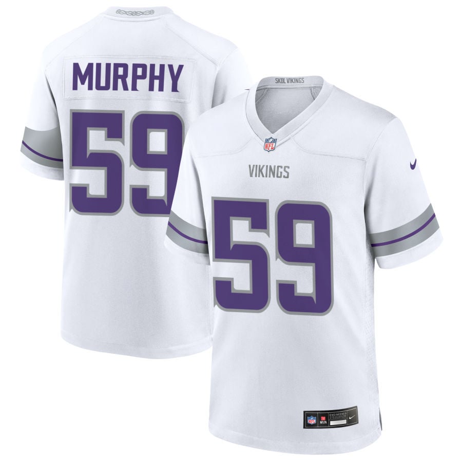 Gabriel Murphy Minnesota Vikings 2025 Alternate Game Jersey - White