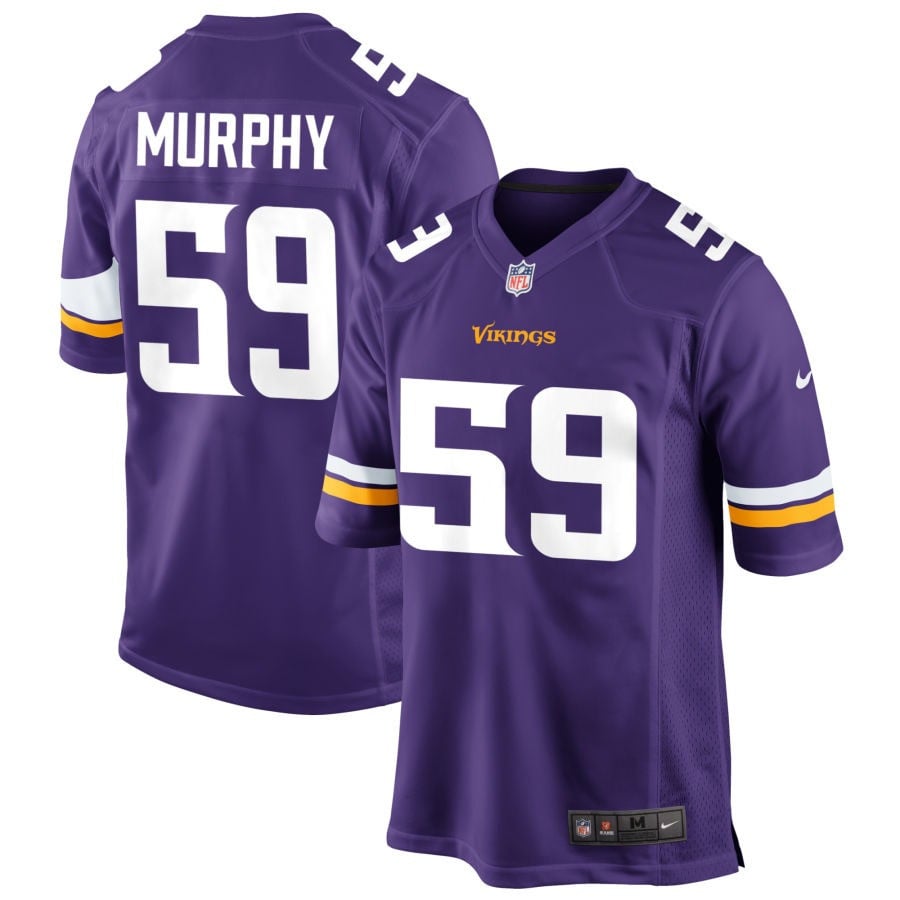 Gabriel Murphy Minnesota Vikings 2025 Game Jersey - Purple