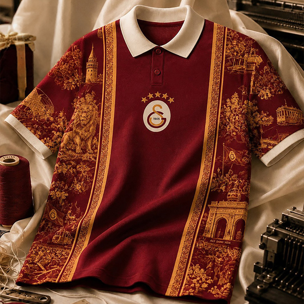 Galatasaray Parisian Heritage Concept Fan Made Polo Shirt Father's Day Gifts For Son In Law