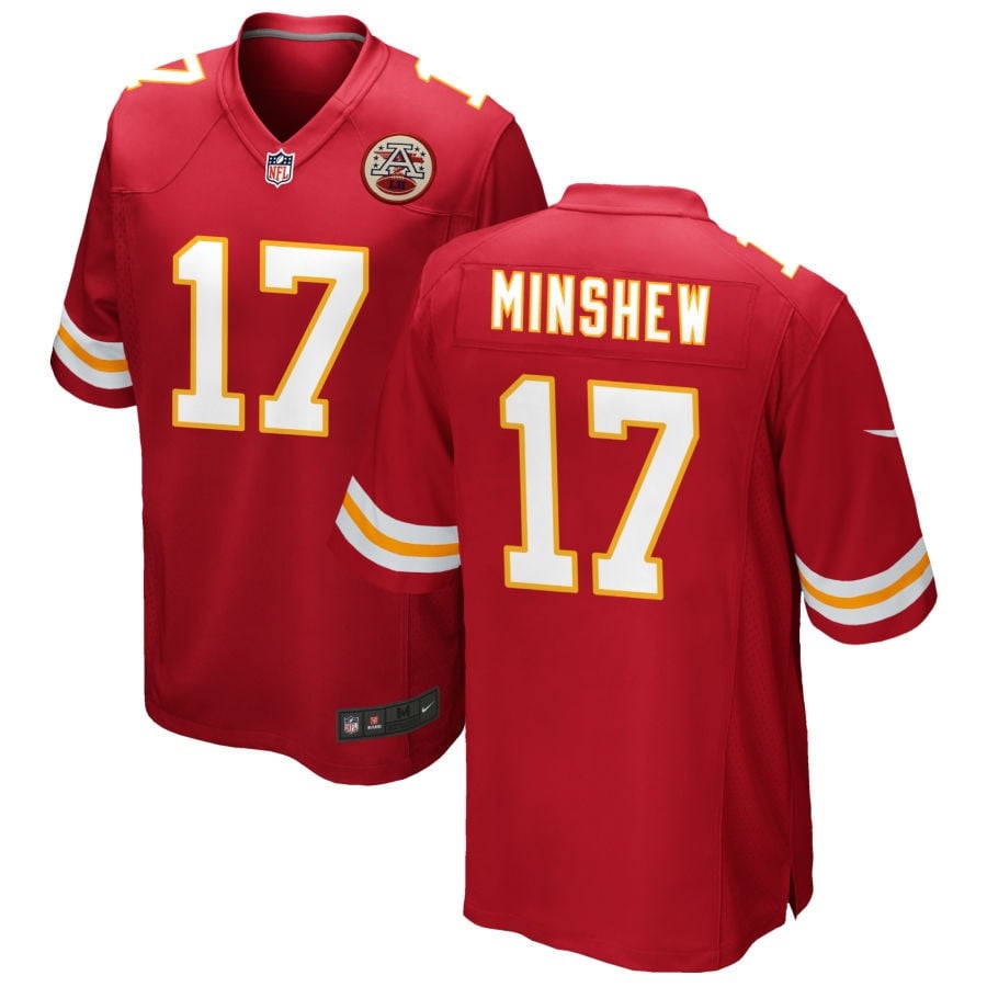 Gardner Minshew Kansas City Chiefs 2025 Game Jersey - Red