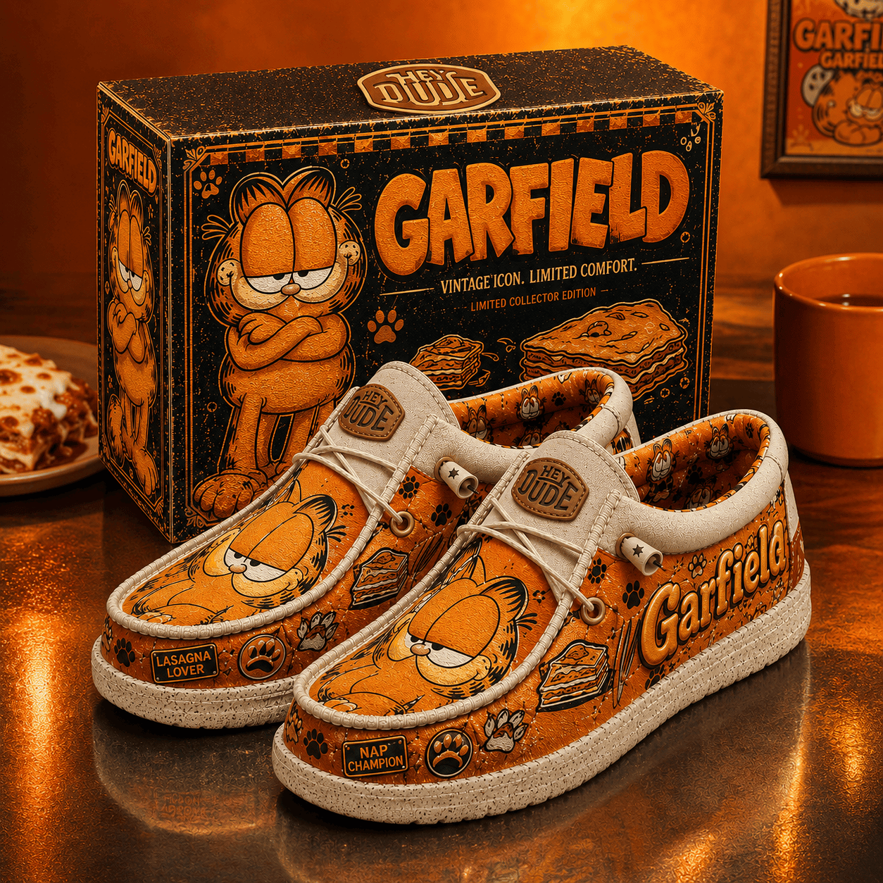 Garfield Vintage Icon Shoes Garfield Merch Birthday Gift For Son