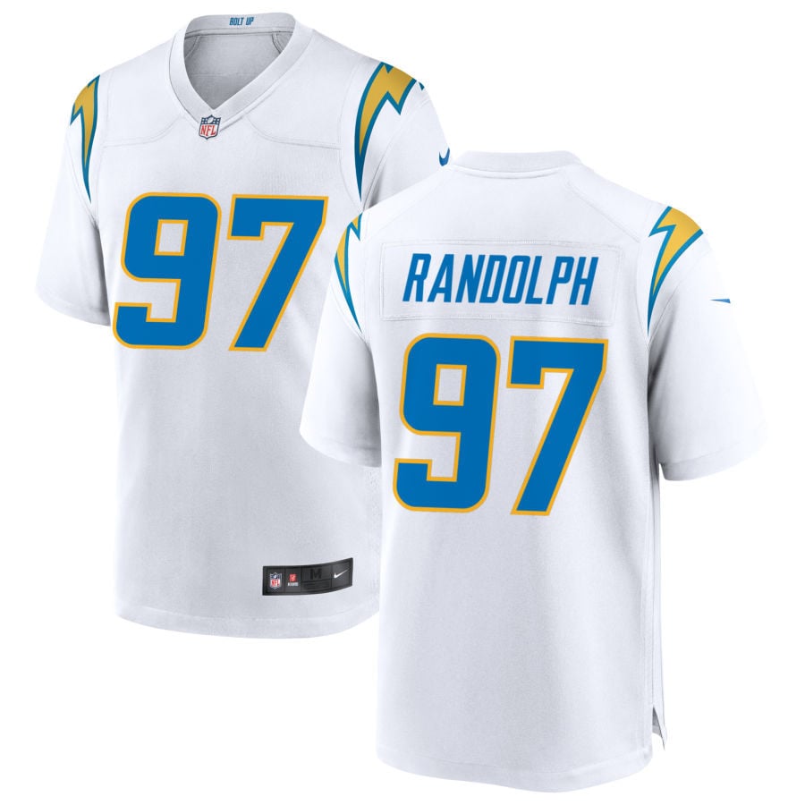 Garmon Randolph Los Angeles Chargers 2025 Game Jersey - White