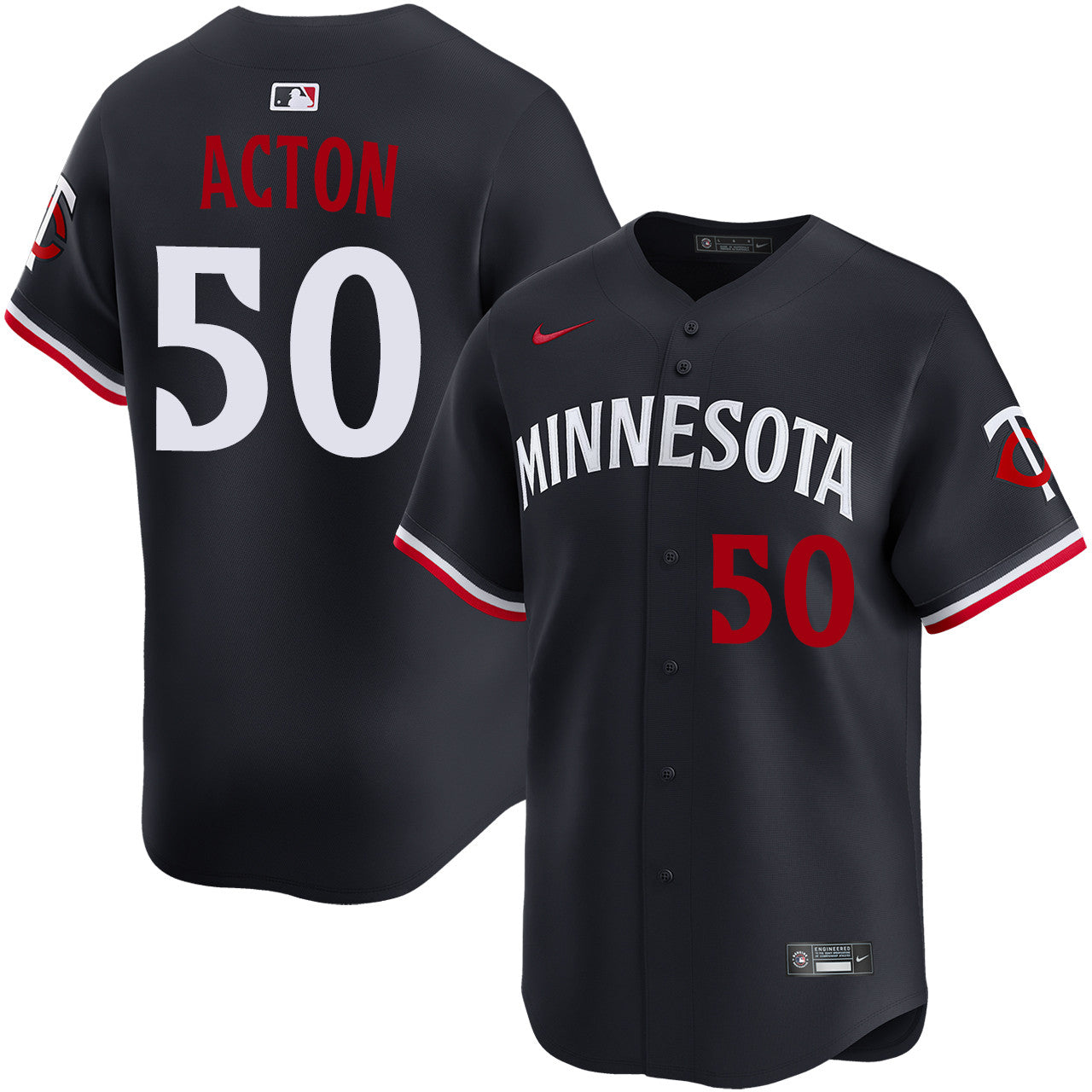 Garrett Acton Minnesota Twins 2026 Alternate Limited Jersey - Navy
