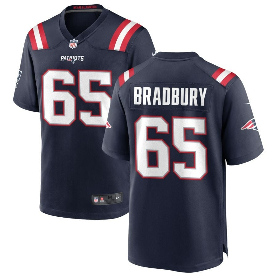 Garrett Bradbury New England Patriots 2025 Game Jersey - Navy