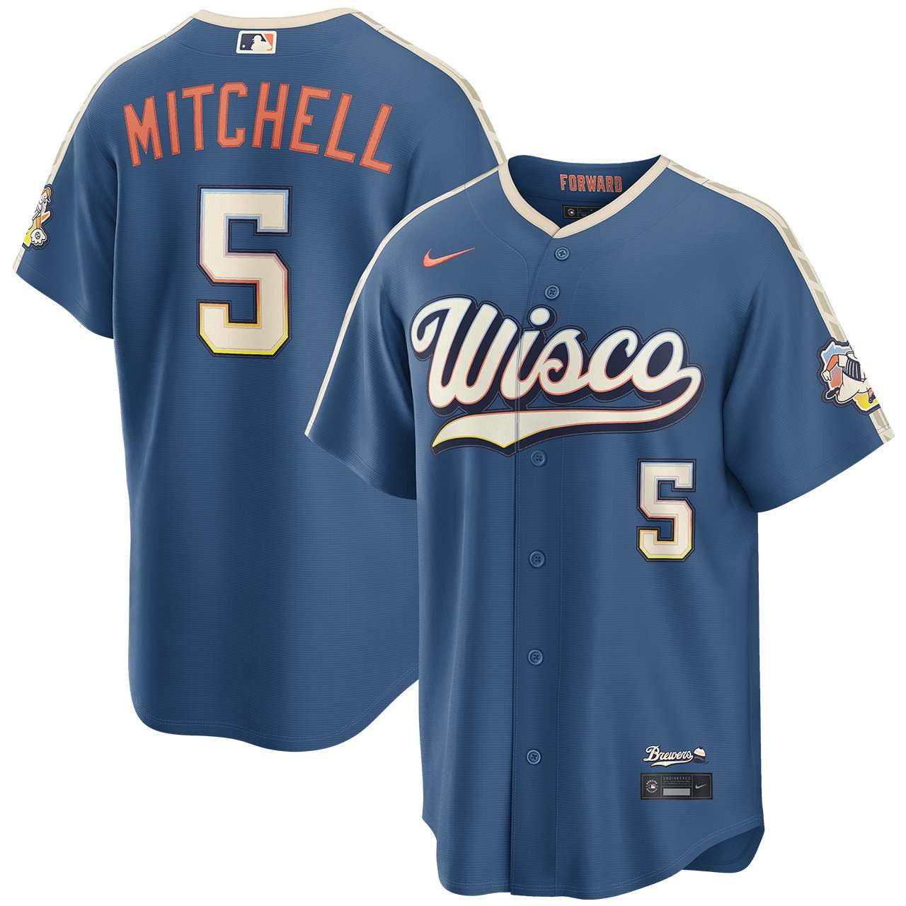 Garrett Mitchell Milwaukee Brewers 2026 City Connect Stadium Jersey - Mineral Blue