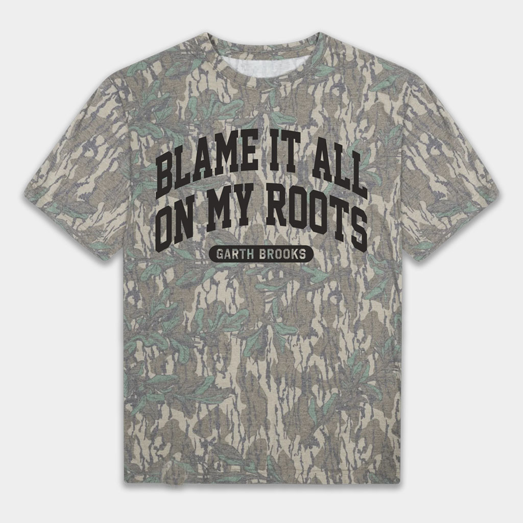 Garth Brooks Merch 2026 Camo Blame It T-Shirt Present For Country Music Fans