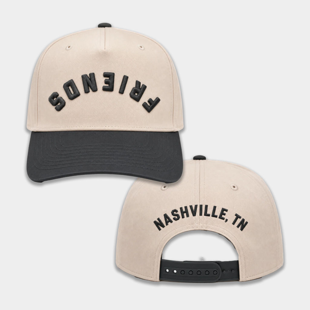 Garth Brooks Merch 2026 Friends Upside Down Two Tone Hat Embroidered Gift For Fans