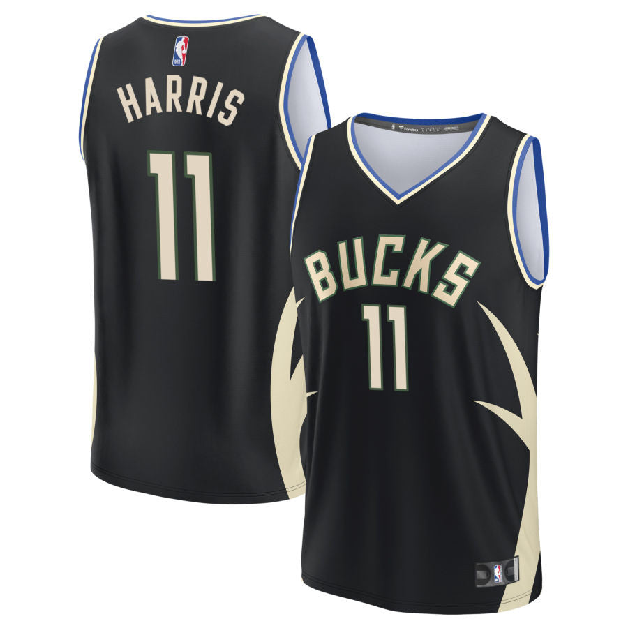 Gary Harris Milwaukee Bucks 2025 Fast Break Statement Edition Jersey - Black