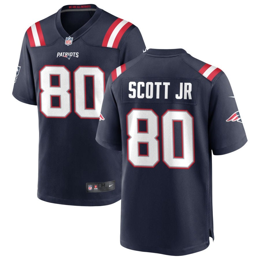 Gee Scott Jr. New England Patriots 2025 Game Jersey - Navy