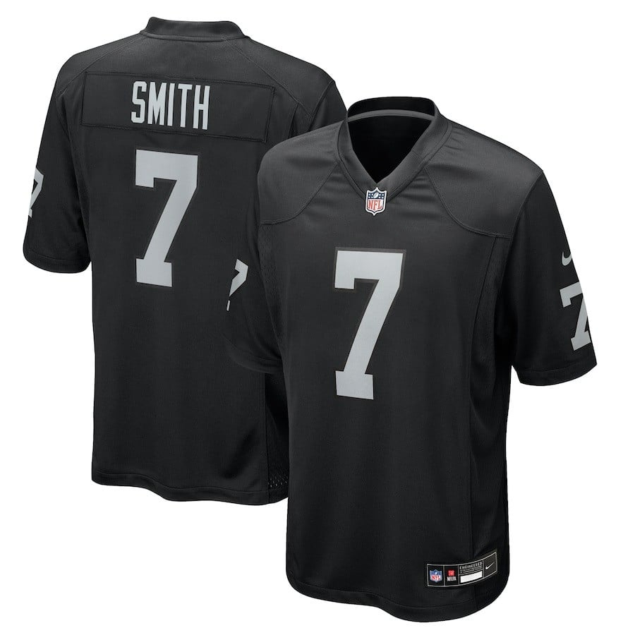Geno Smith Las Vegas Raiders 2025 Game Jersey - Black