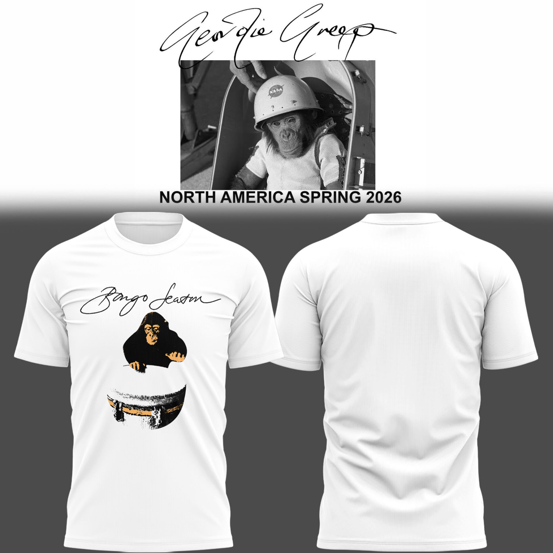 Geordie Greep Merch 2026 Bongo Shirt Geordie Greep North American Spring Tour T-Shirt For Fans