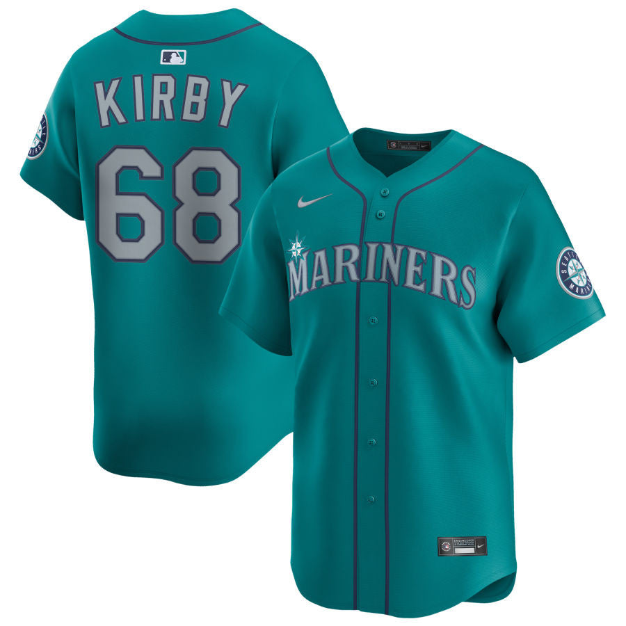 George Kirby Seattle Mariners 2025 Alternate Limited Jersey - Aqua