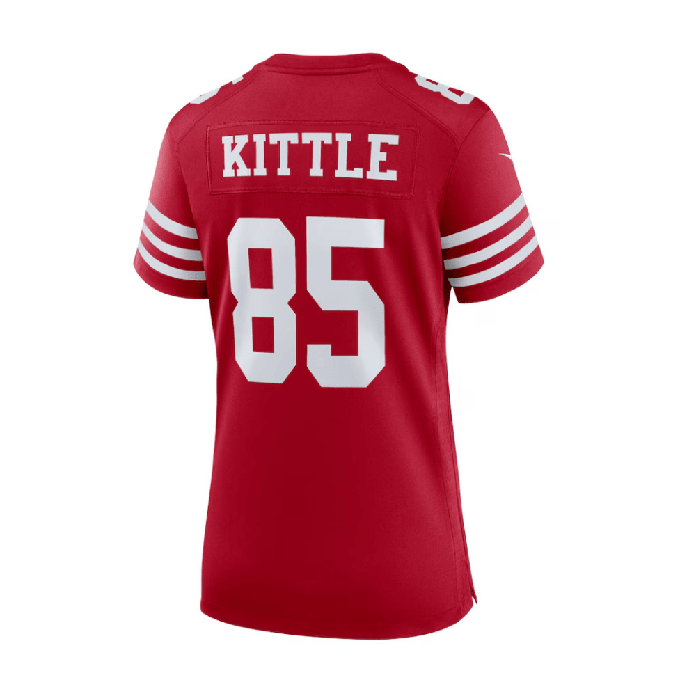 George Kittle San Francisco ers 2025 Pro Bowl Patch Game Jersey - Scarlet - Image 2