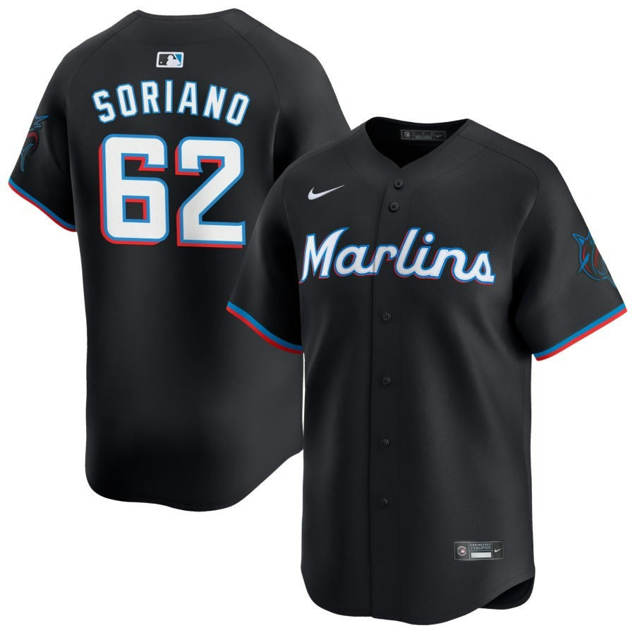George Soriano Miami Marlins 2025 Alternate Limited Jersey ï¿½ï¿½ï¿½ Black