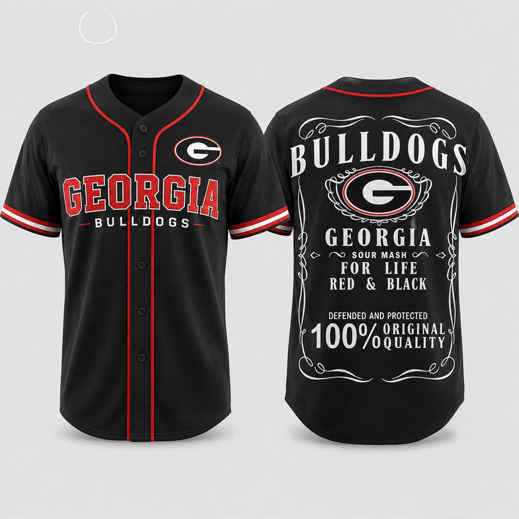 Georgia Bulldogs 2026 For Life Baseball Jersey Georgia Bulldogs Merch Gifts For Sports Fans