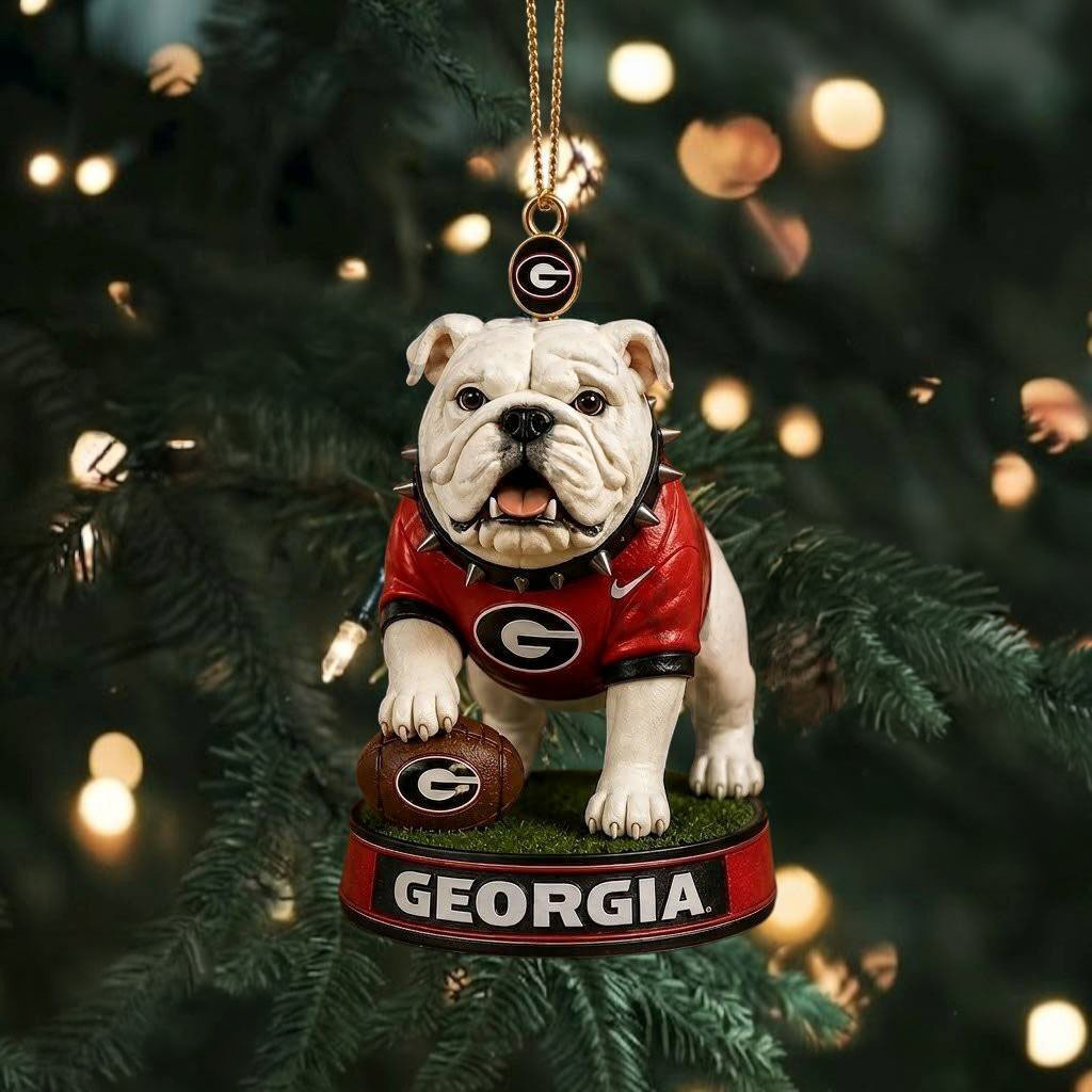 Georgia Bulldogs Merch 2026 Football Bulldog Edition Christmas Ornament Xmas Tree Decor Ideas