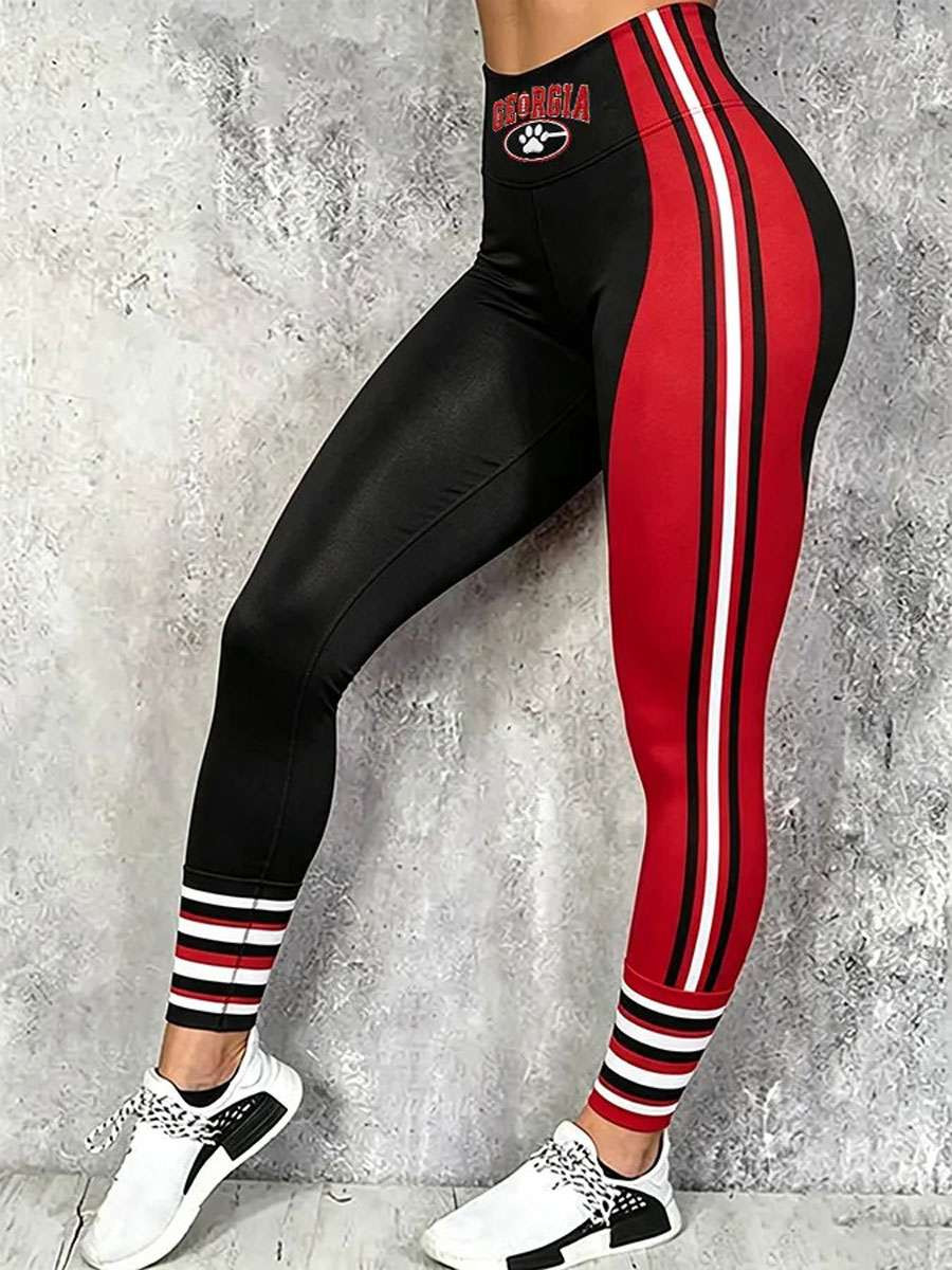 Georgia Bulldogs Merch Athens Georgia Football Womens Game Day Leggings Best Football Gifts