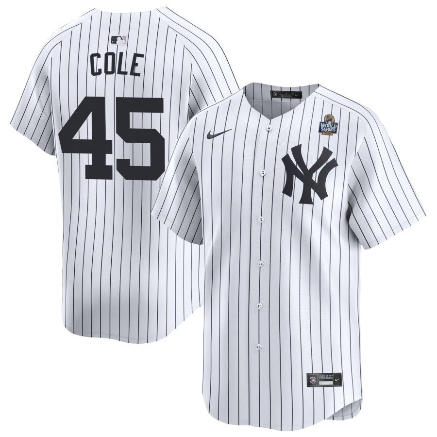 Gerrit Cole New York Yankees 2025 World Series Home Limited Baseball Jersey ï¿½ï¿½ï¿½ White