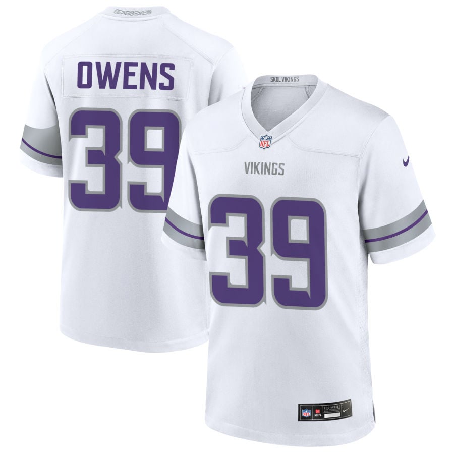 Gervarrius Owens Minnesota Vikings 2025 Alternate Game Jersey - White