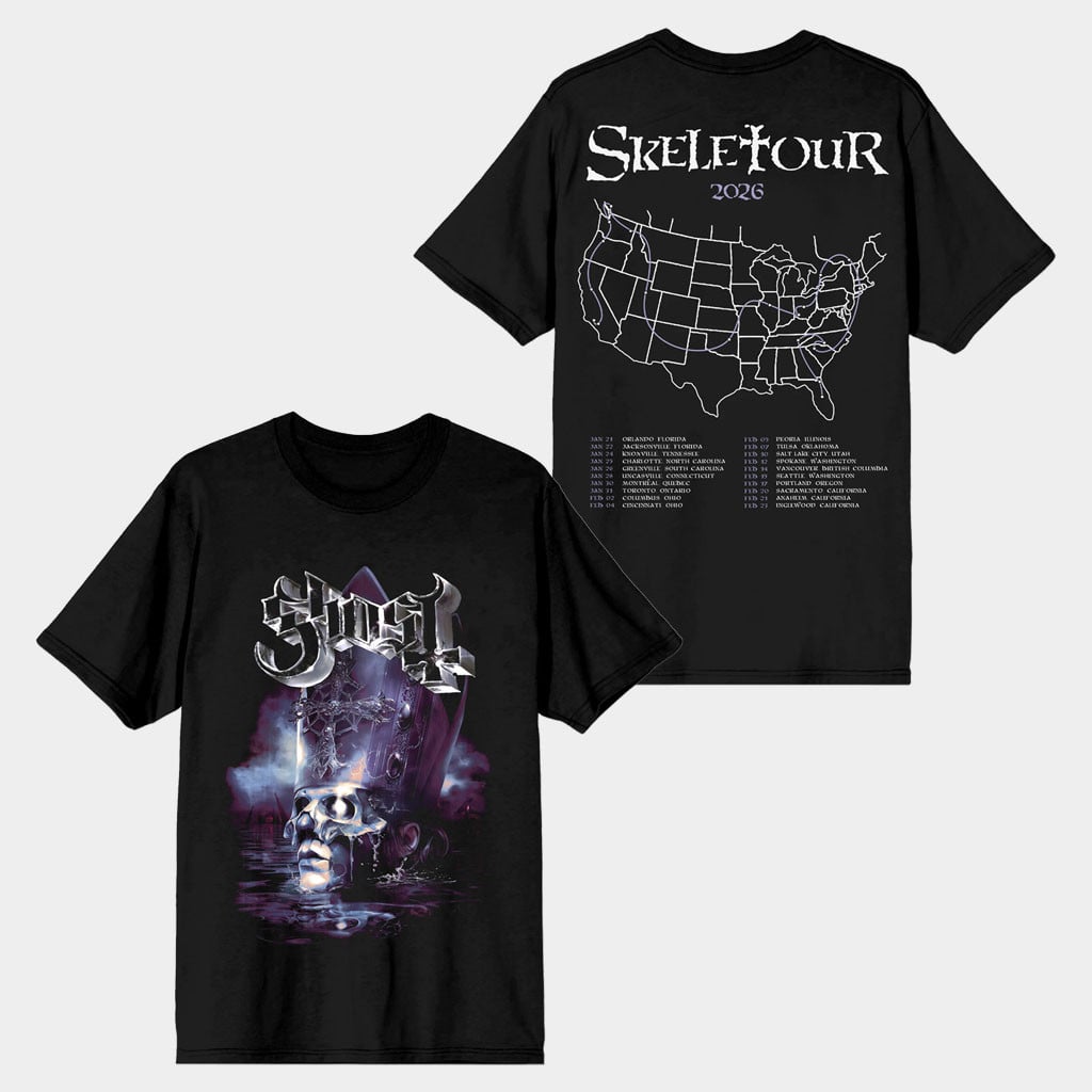 Ghost Merch 2026 Skeletour Admat T-Shirt Ghost Band Shirt Cool Gifts For Music Lovers